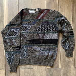 Shapes Lines and Squiggles Sweater